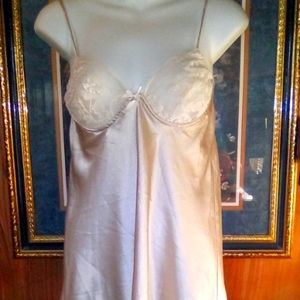Vintage medium Christian Dior polyester and lace slip